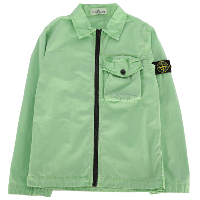 STONE ISLAND Womens Kids Badge Patch Shirt Jacket V0151