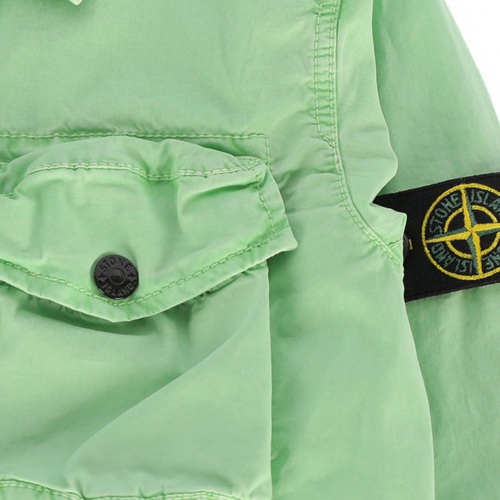 STONE ISLAND Womens Kids Badge Patch Shirt Jacket V0151