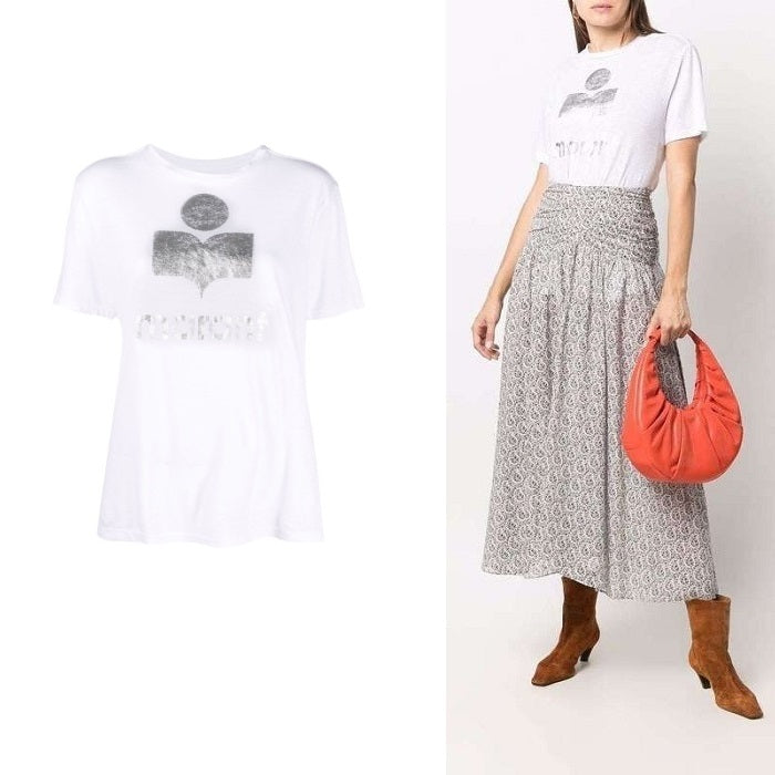 Isabel Marant Women's Logo Cotton T-Shirt TS0406 00M008E