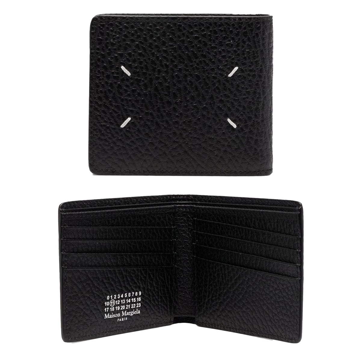 Maison Margiela Stitch Grain Leather Bifold Wallet for Men SA1UI0016 P4455 T8013