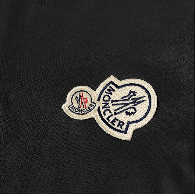 Moncler Double Logo T-Shirt Black White Men’s Top