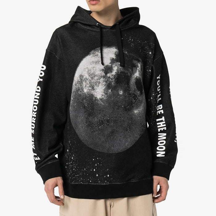 VALENTINO Moon Dust Black Hoodie Men’s Pullover Sweatshirt