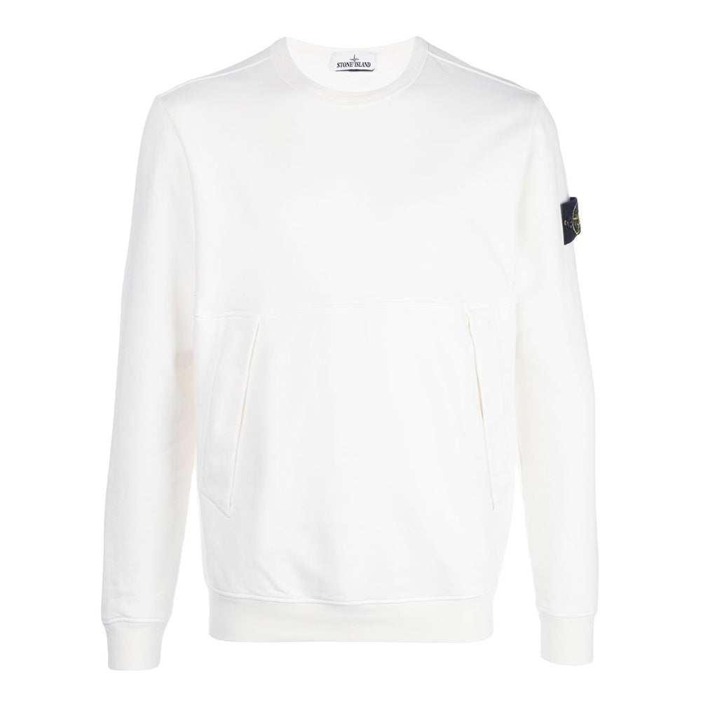 STONE ISLAND Woven Badge Side Pocket Sweatshirt Black Men