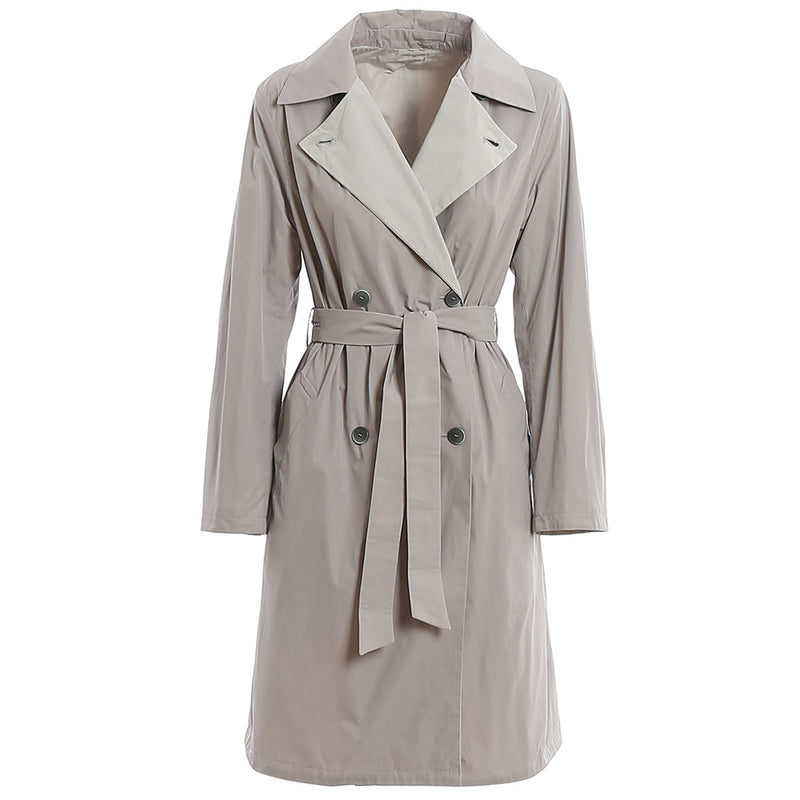Max Mara Light Gray Semele Trench Coat