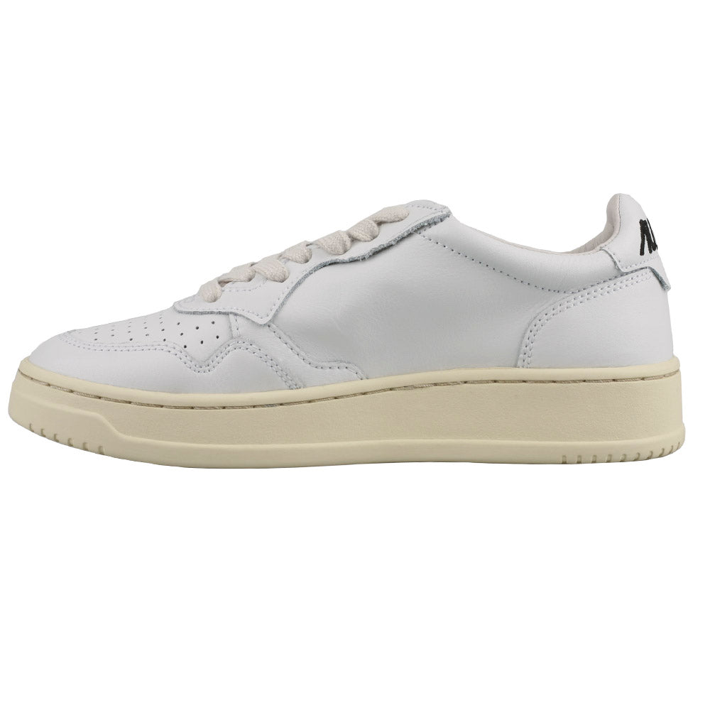 AUTRY Lettering Low-Top Sneakers Women’s White Leather