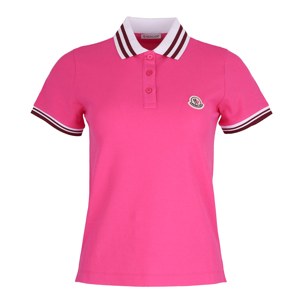 Moncler Women’s Short-Sleeve Polo Shirt 8A00005 84720 544