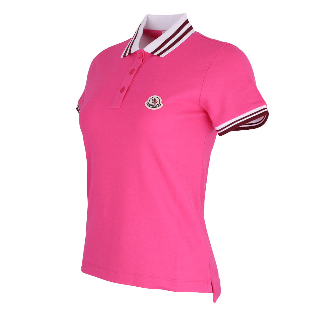 Moncler Women’s Short-Sleeve Polo Shirt 8A00005 84720 544