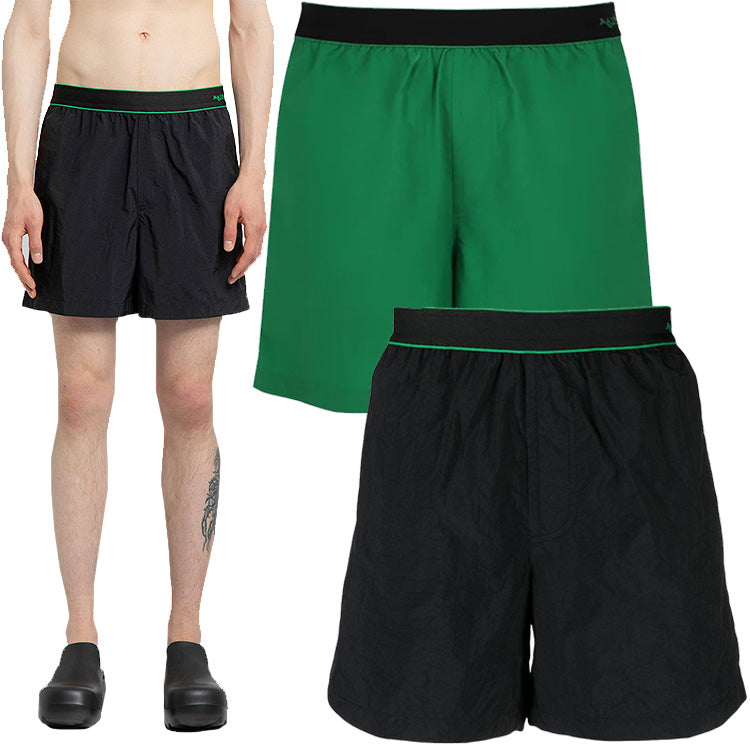 Bottega Veneta Men's Logo Waistband Swim Shorts 7027564 V010 1000 4809