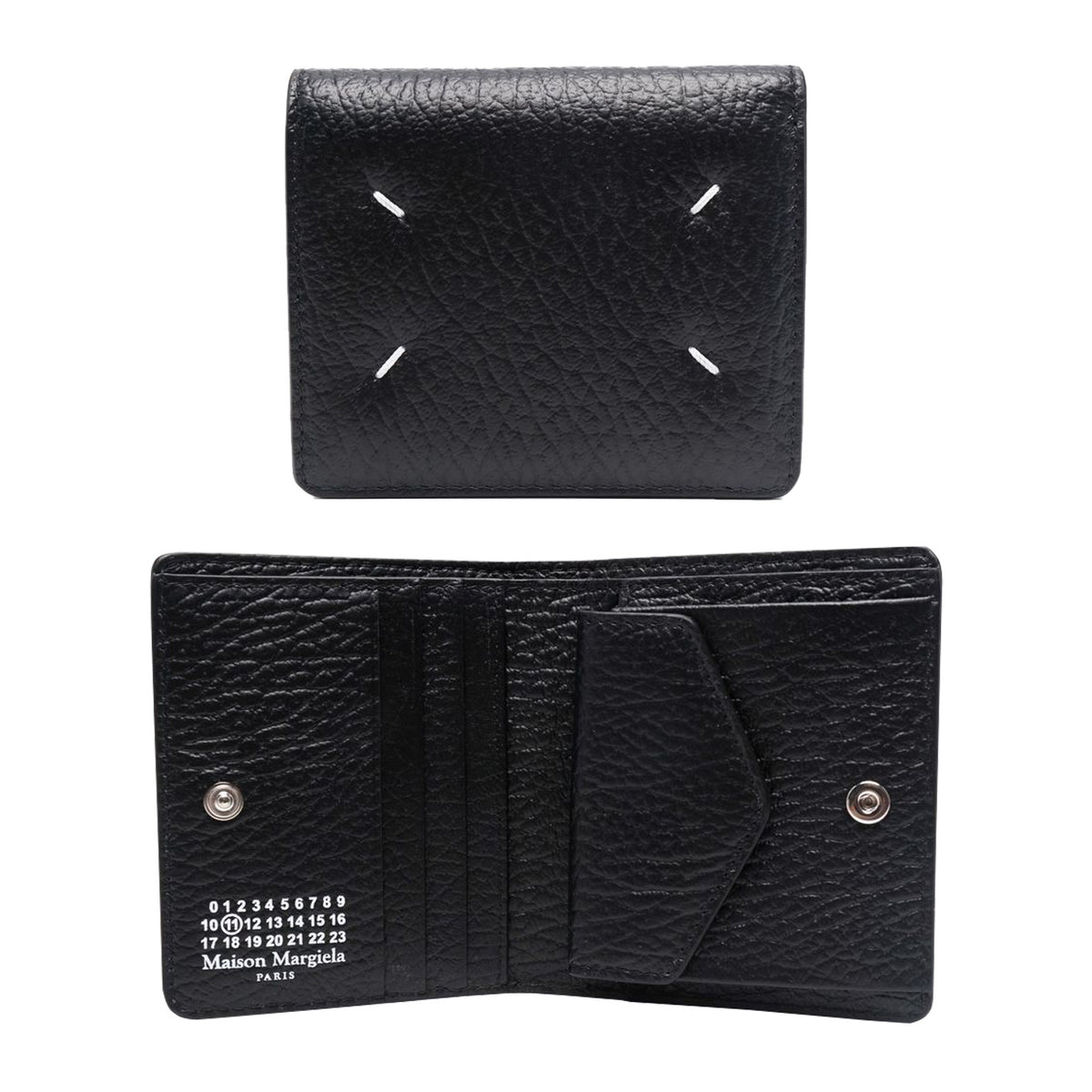 Maison Margiela Women's Black Stitched Bifold Wallet S56UI0140 P4455 T8013