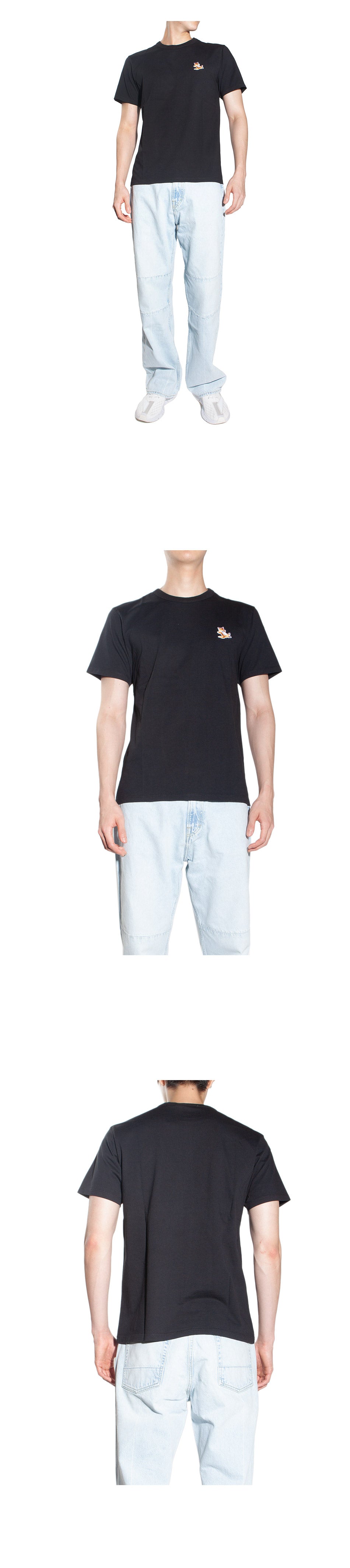 Maison Kitsune Chillax Fox Men's Short Sleeve T-Shirt GU00154KJ0010