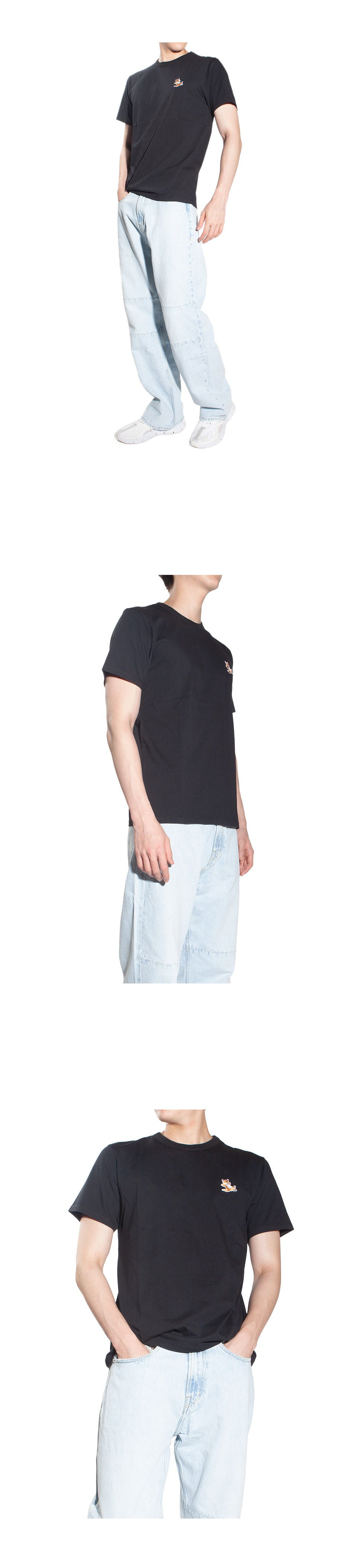 Maison Kitsune Chillax Fox Men's Short Sleeve T-Shirt GU00154KJ0010