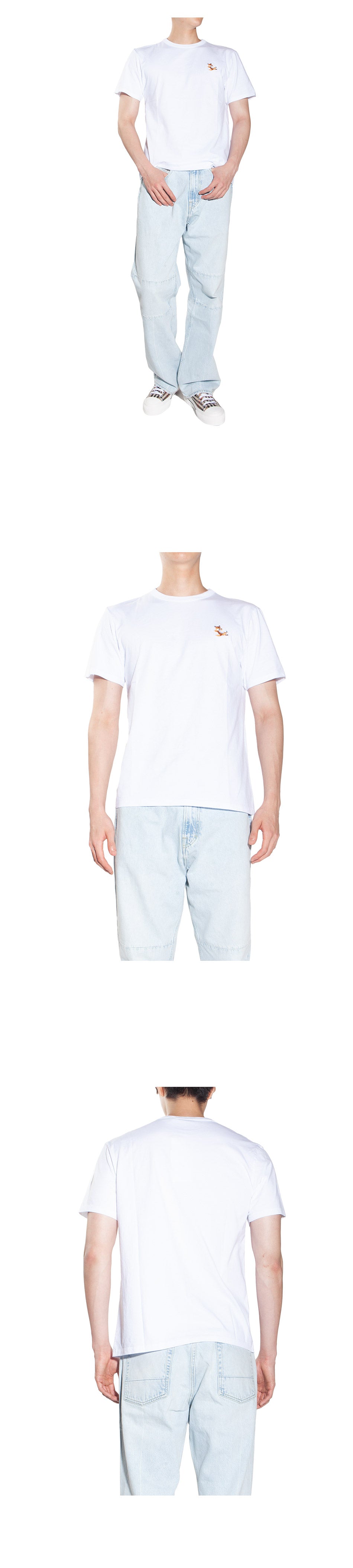 Maison Kitsune Chillax Fox Men's Short Sleeve T-Shirt GU00154KJ0010