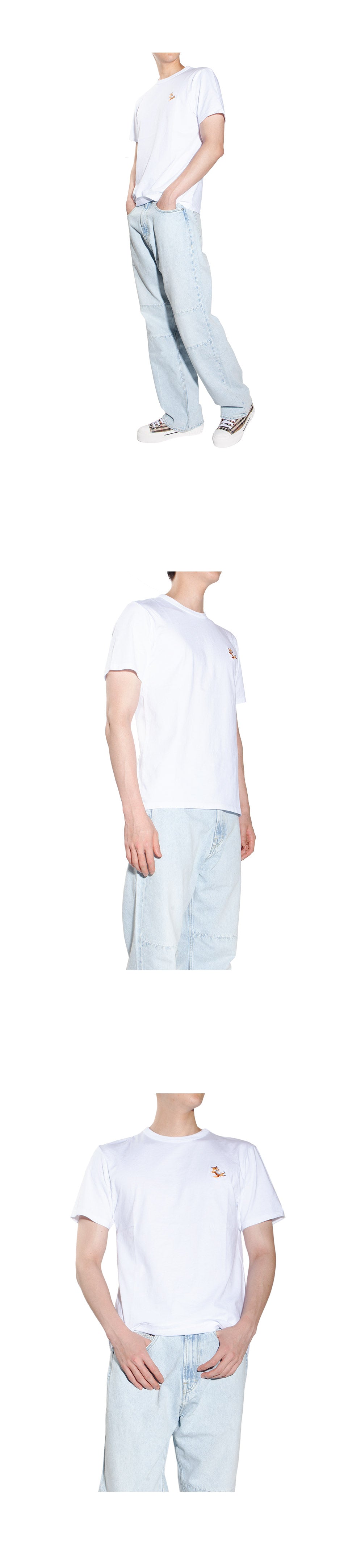 Maison Kitsune Chillax Fox Men's Short Sleeve T-Shirt GU00154KJ0010