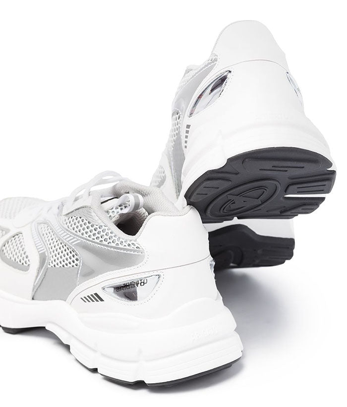 AXEL ARIGATO White Silver Marathon Runner Low-Top Sneakers