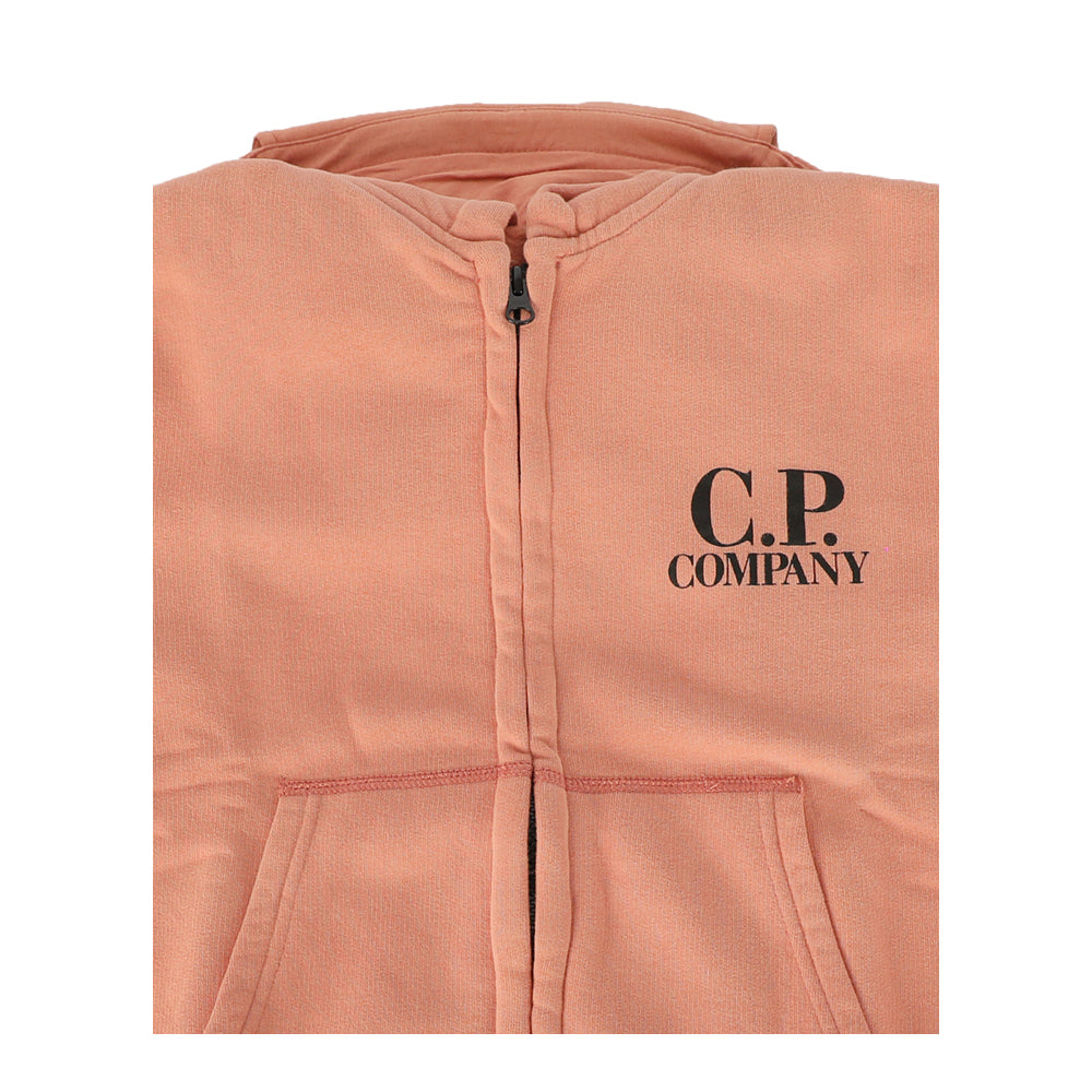 CP Company Women’s Hooded Zip-Up Jacket Navy Cotton