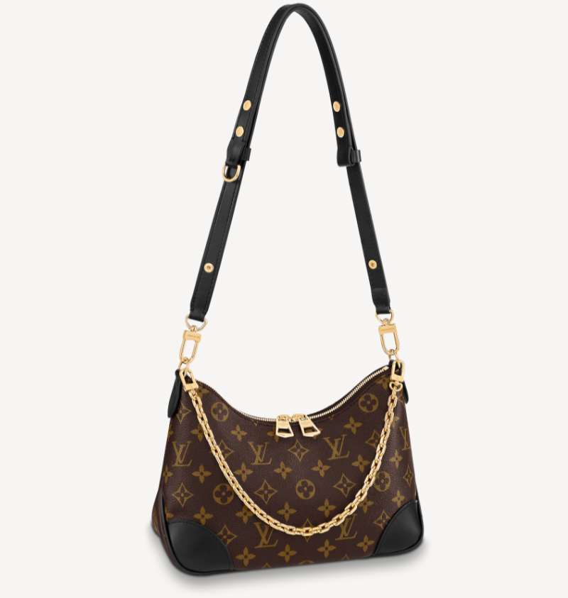 Louis Vuitton Black Monogram Boulogne Shoulder Crossbody Bag Tote