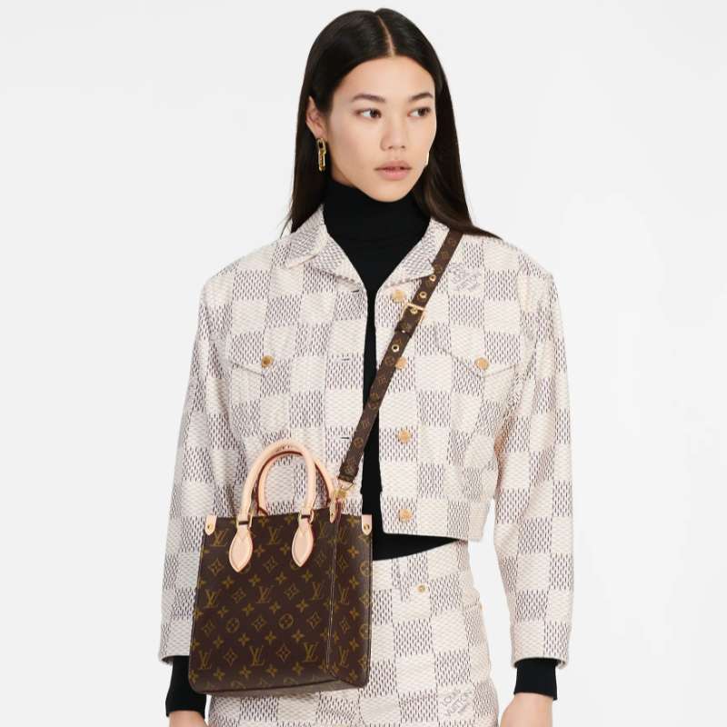 Louis Vuitton Sac Plat BB Tote Crossbody Bag