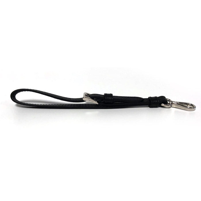 PRADA Wrist Strap Unisex Leather Keyring Accessory