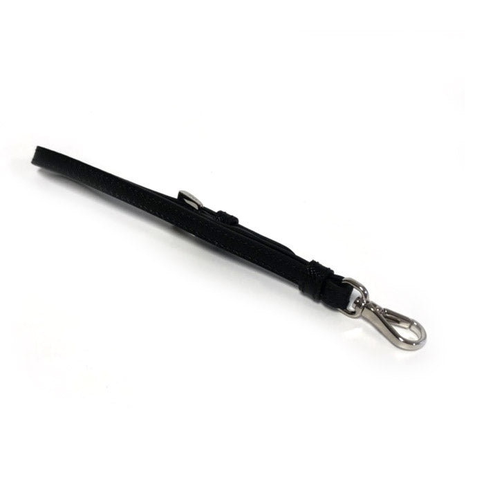 PRADA Wrist Strap Unisex Leather Keyring Accessory