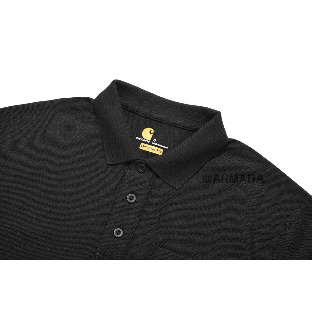 Carhartt Workwear Polo Short Sleeve T-Shirt Black 106685