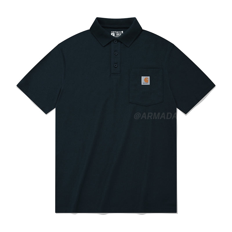 Carhartt Workwear Polo Short Sleeve T-Shirt Navy