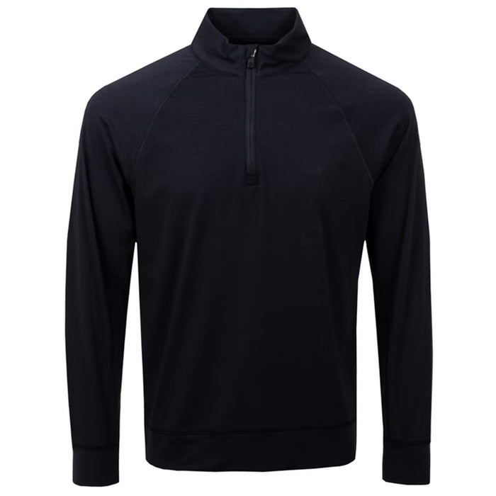 G/FORE ONYX Back GS Circle Logo Half-Zip T-Shirt for Men