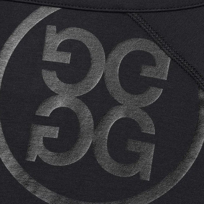 G/FORE ONYX Back GS Circle Logo Half-Zip T-Shirt for Men