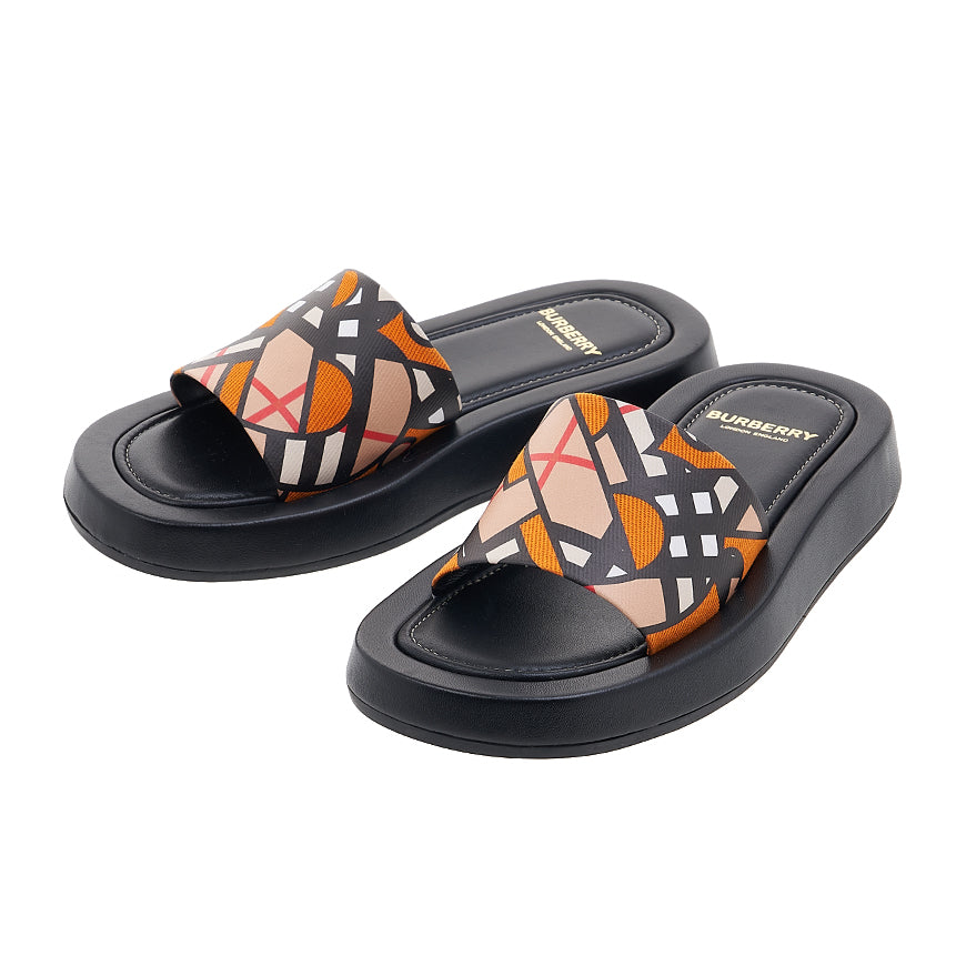 BURBERRY Women’s TB Monogram Canvas Slide S 8056188 LF SDL BUCKINGHAM TB A5086 1