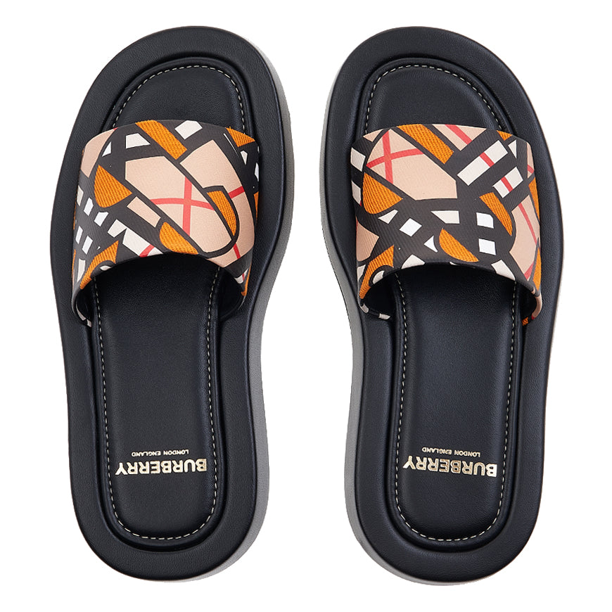 BURBERRY Women’s TB Monogram Canvas Slide S 8056188 LF SDL BUCKINGHAM TB A5086 1