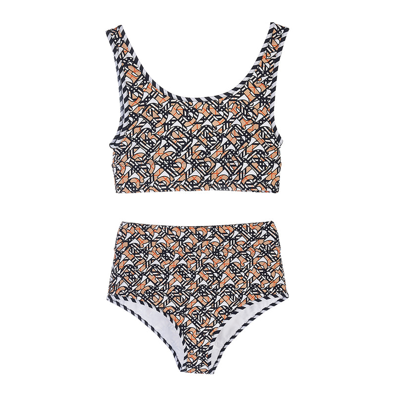 BURBERRY Monogram Print Stretch Bikini Set A1880