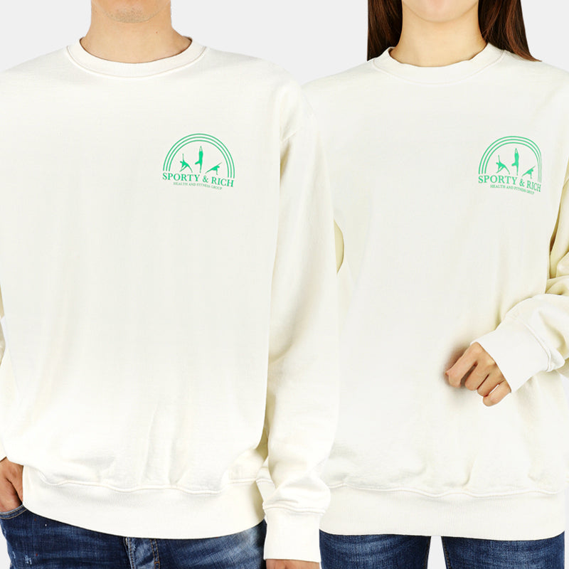 SPORTY&RICH Unisex Fitness Group Crewneck Sweatshirt