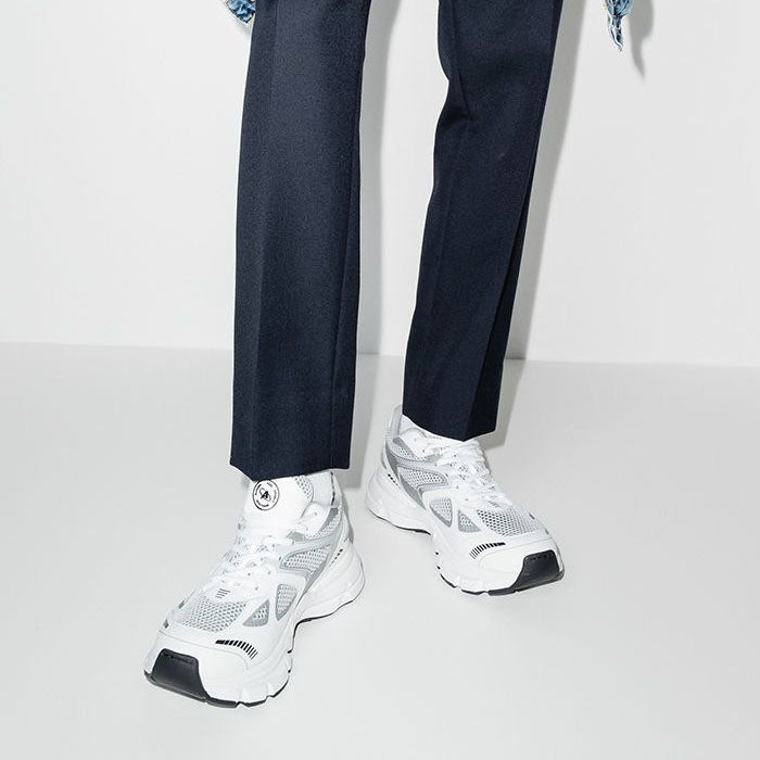 AXEL ARIGATO Marathon Runner White Silver Low-Top Sneakers