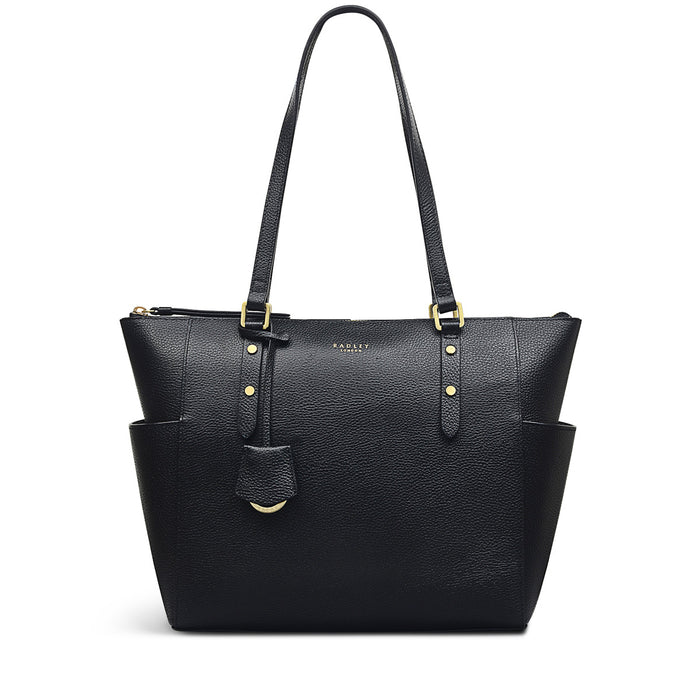 RADLEY LONDON Silk Street Large Zip-Top Shoulder Bag Black