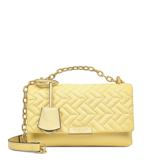 RADLEY LONDON Mill Bay Quilted Medium Flapover Crossbody Bag Butter