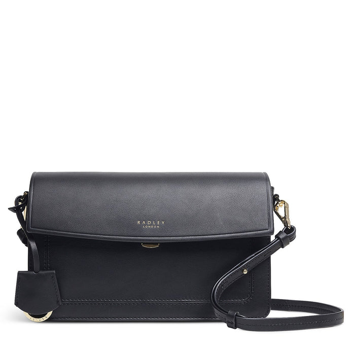 RADLEY LONDON Apsley Road Medium Flapover Crossbody Bag Black
