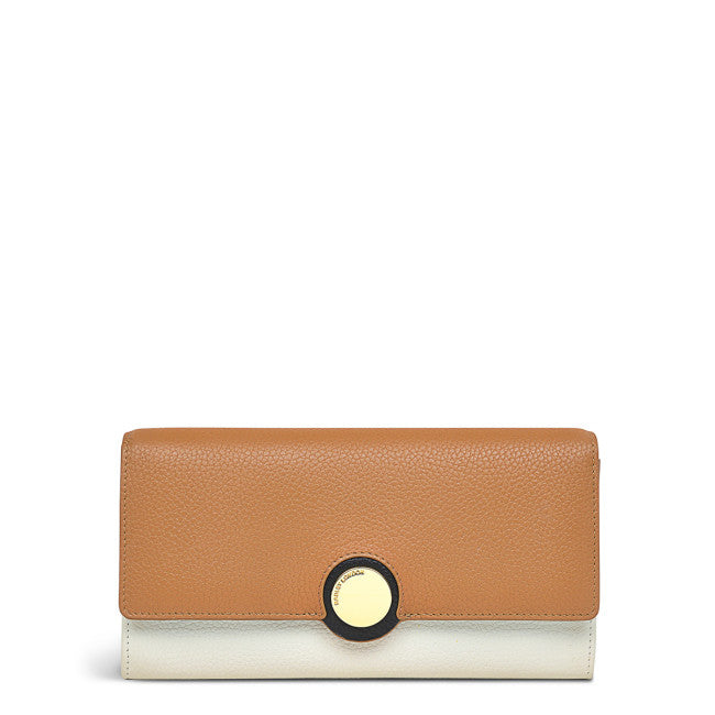 RADLEY LONDON Lune Street Color Block Large Flapover Matinee Wallet Chalk