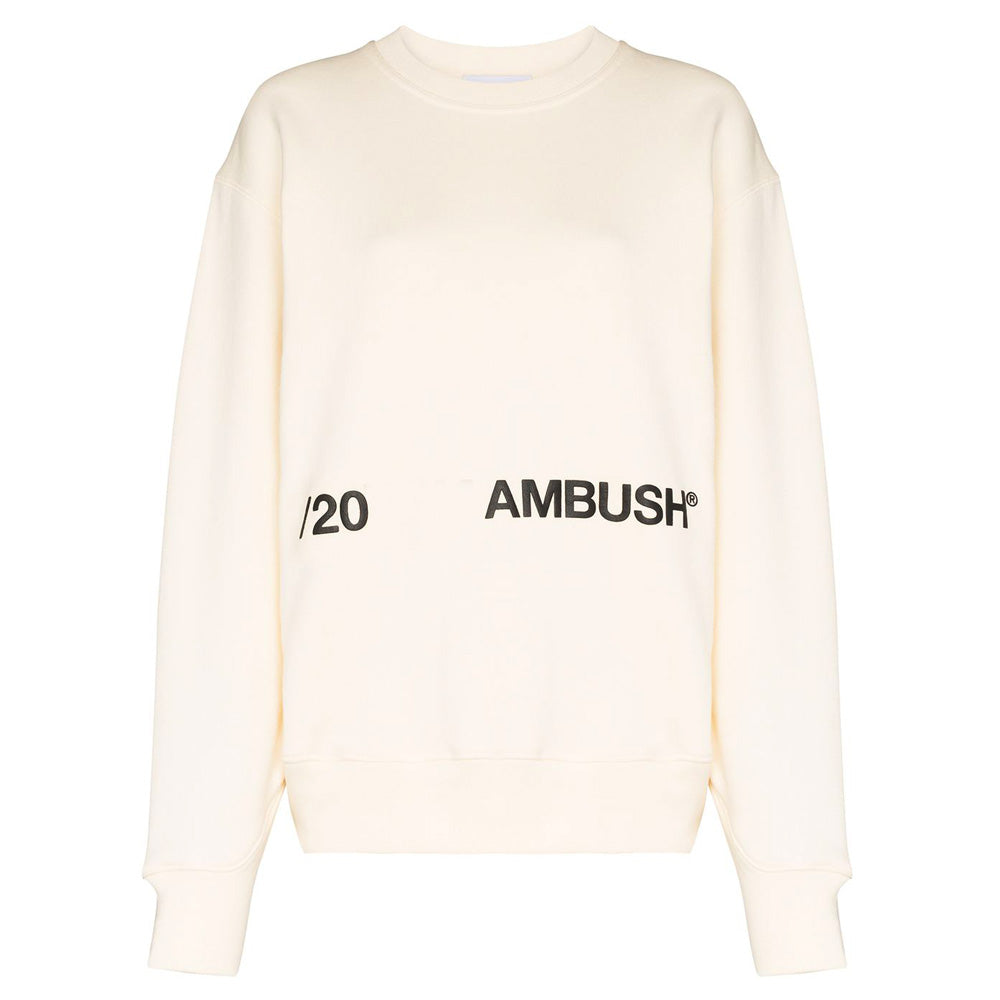 AMBUSH Logo Crewneck Sweatshirt Off White Women’s