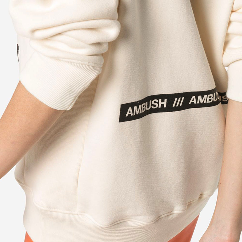 AMBUSH Logo Crewneck Sweatshirt Off White Women’s