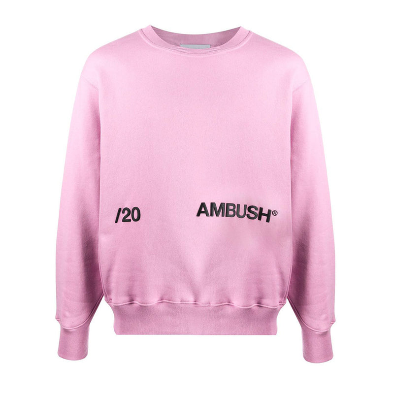 AMBUSH Pink Logo Crewneck Sweatshirt Women