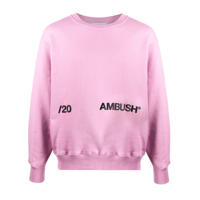 AMBUSH Pink Logo Crewneck Sweatshirt Women