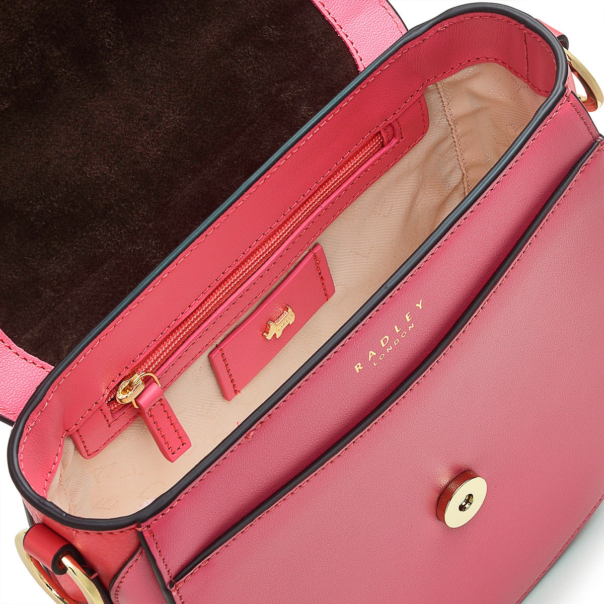 RADLEY LONDON Light Pink Leather Liverpool Street 2.0 Medium Flapover Crossbody