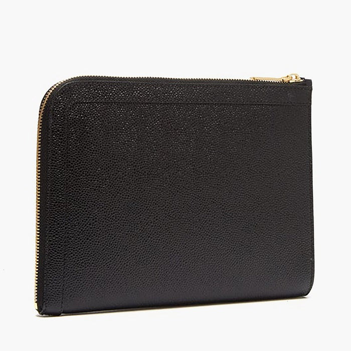 THOM BROWNE Men's Pebble-Grain Leather Mini Clutch MAC072A 00198 001 1