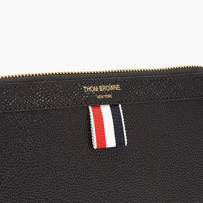 THOM BROWNE Men's Pebble-Grain Leather Mini Clutch MAC072A 00198 001 1