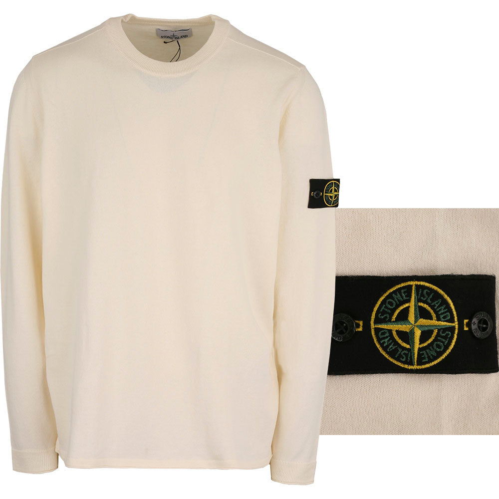 STONE ISLAND Black Knit Short-Sleeve T-Shirt