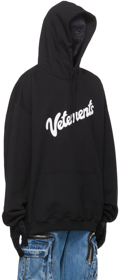 Vetements Oversized Sweet Logo Black Hoodie UA53HD320B