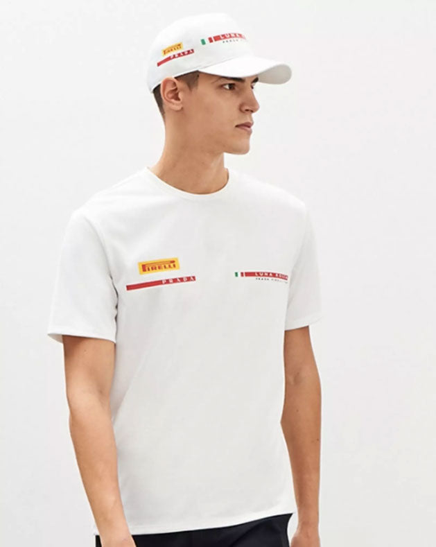 PRADA White Baseball Cap Unisex Cotton