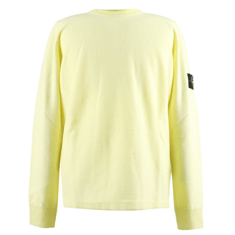 STONE ISLAND Men's Logo Patch Crewneck Knit Sweater 7715526A1 V0031
