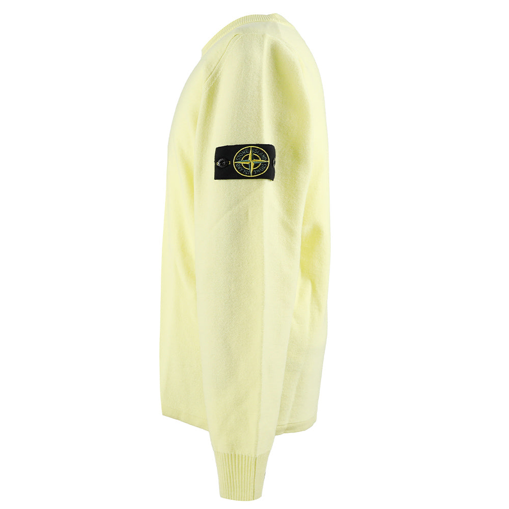 STONE ISLAND Men's Logo Patch Crewneck Knit Sweater 7715526A1 V0031