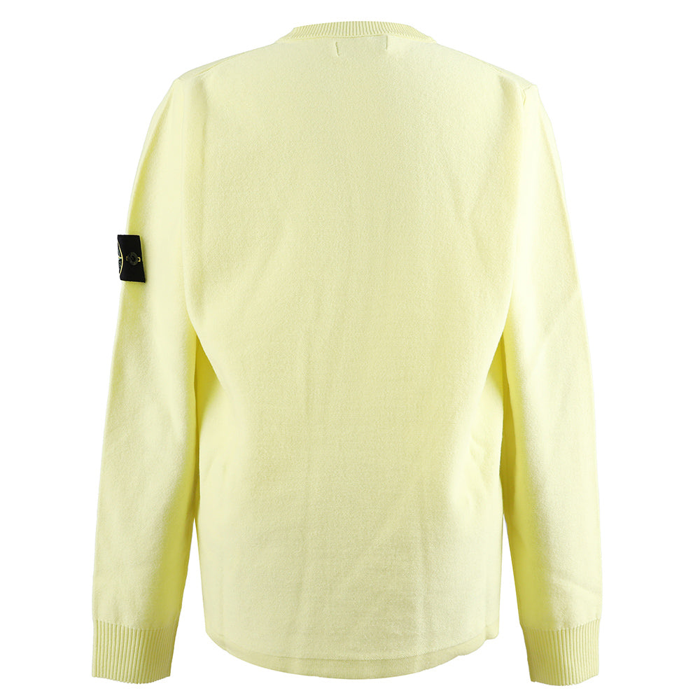STONE ISLAND Men's Logo Patch Crewneck Knit Sweater 7715526A1 V0031