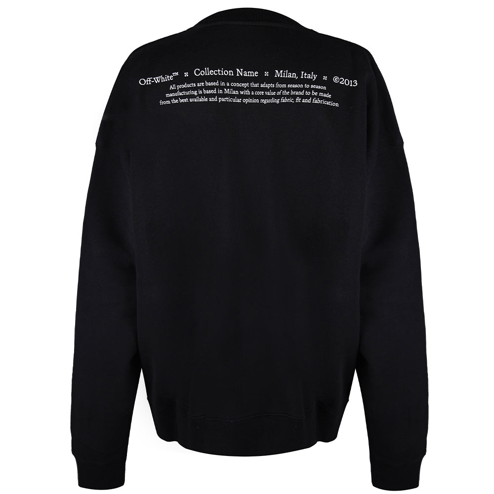 OFF WHITE Men's Printed Drawstring Hoodie OMBA054F21FLE010 1084